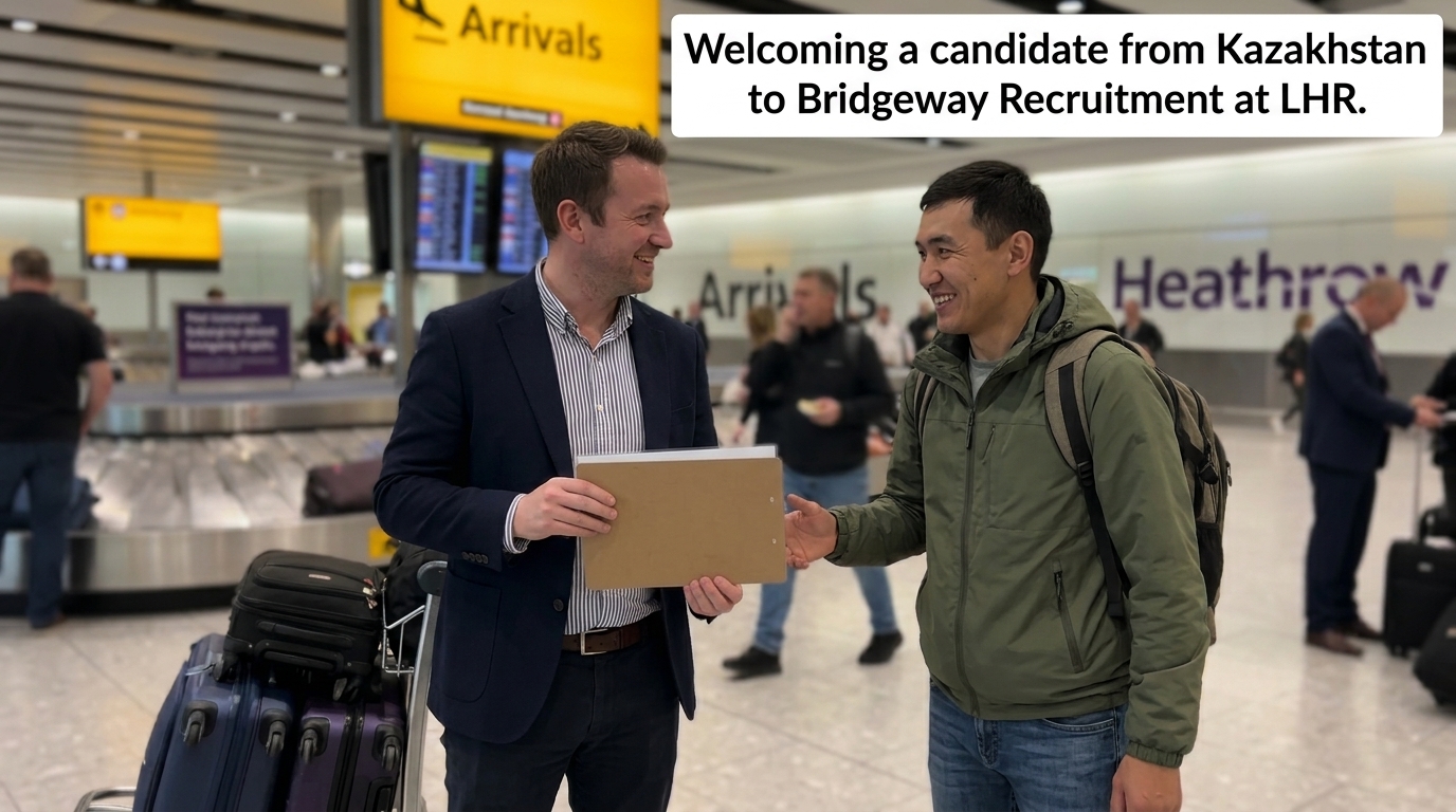 Meeting clients at airport